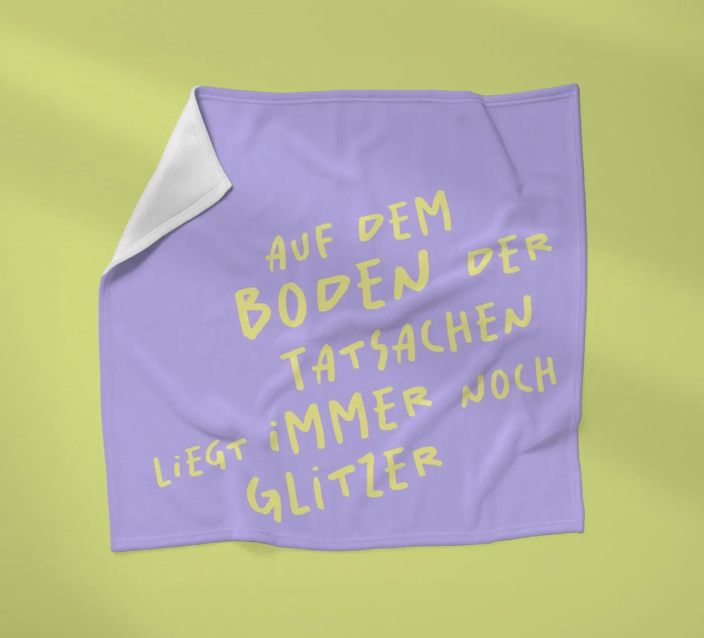 Glitzer. Fleecedecke von FRICKE DESIGN
