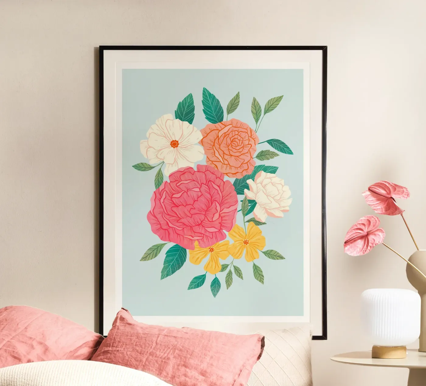 Azure Bloom poster da dafnedesignstudio