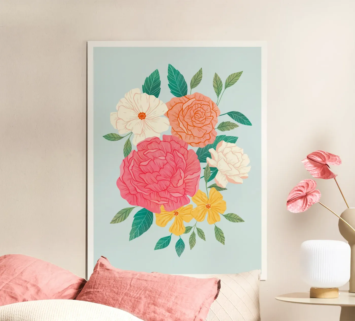 Azure Bloom poster da dafnedesignstudio