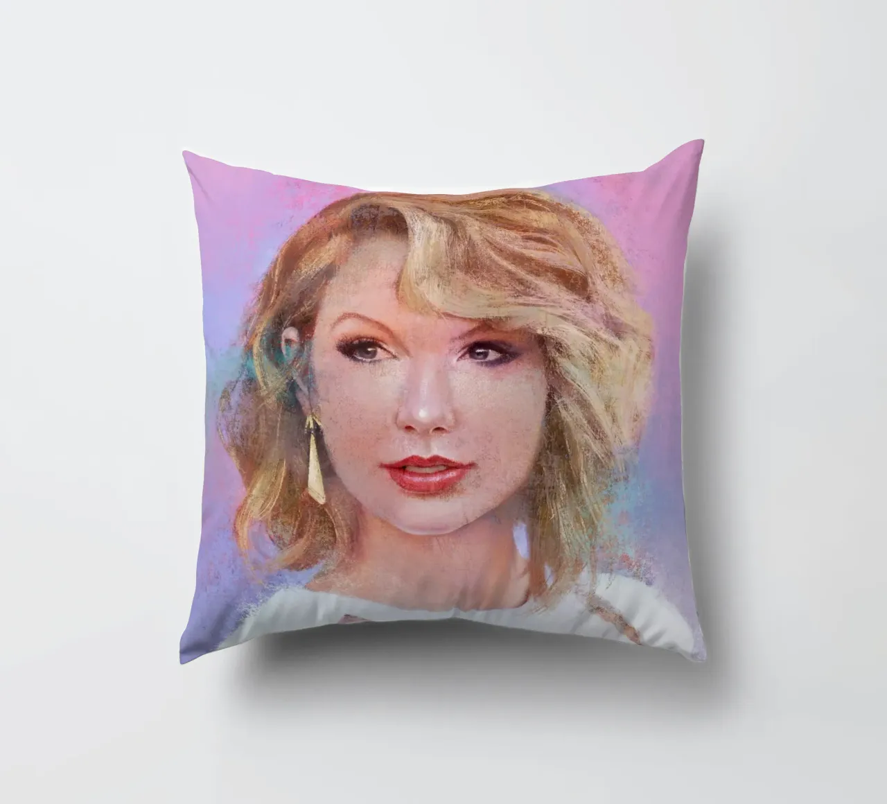 Taylor Swift - Fearless Storyteller decorative cushion by Artascy Art