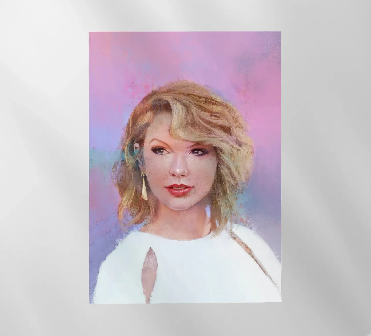 Taylor Swift - Furchtlose Geschichtenerzählerin Backlit Folie von Artascy Art