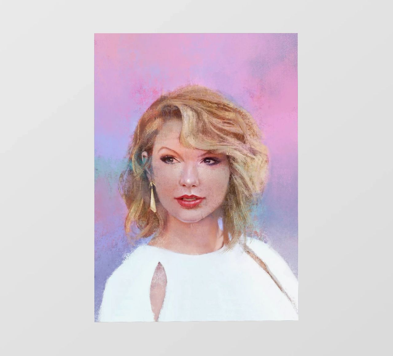 Taylor Swift - Cantastorie senza paura pellicola backlit da Artascy Art