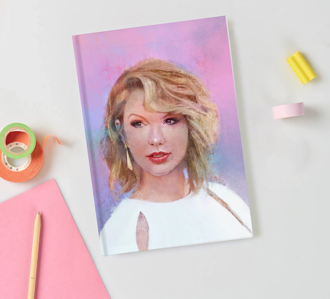 Taylor Swift - Fearless Storyteller notebook by Artascy Art