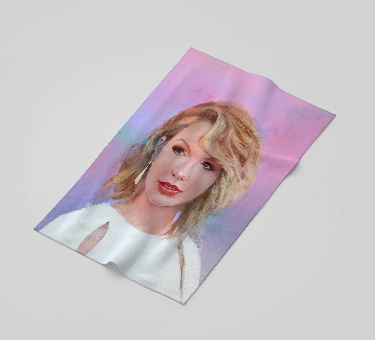 Taylor Swift - Fearless Storyteller beach towel by Artascy Art
