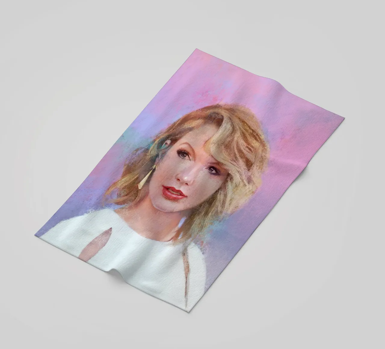 Taylor Swift - Fearless Storyteller beach towel by Artascy Art