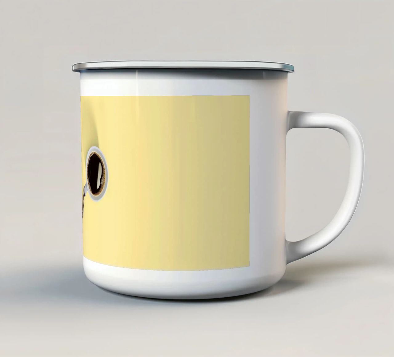 Koffieverslaving emaille mok van 360brain