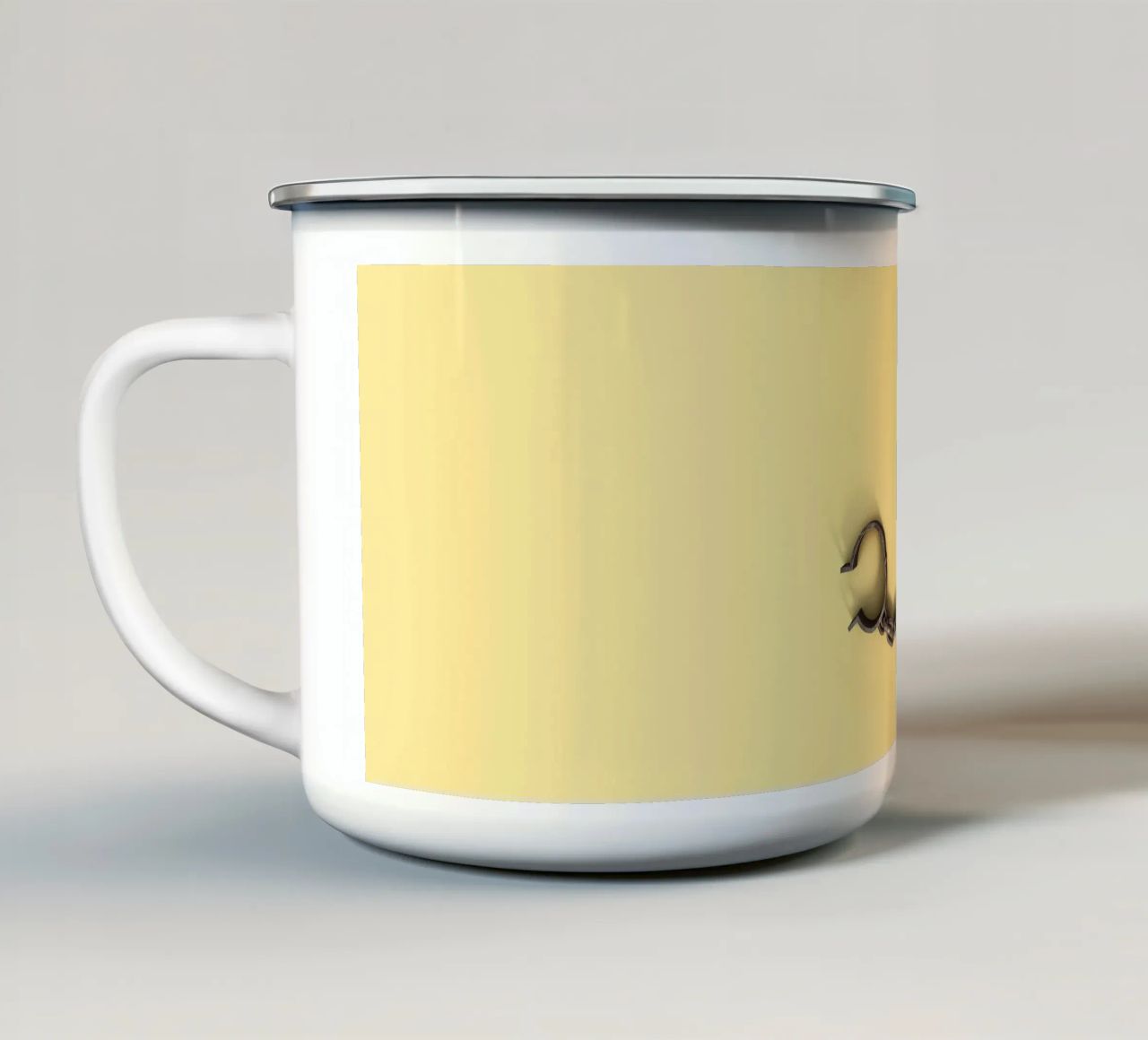 Koffieverslaving emaille mok van 360brain