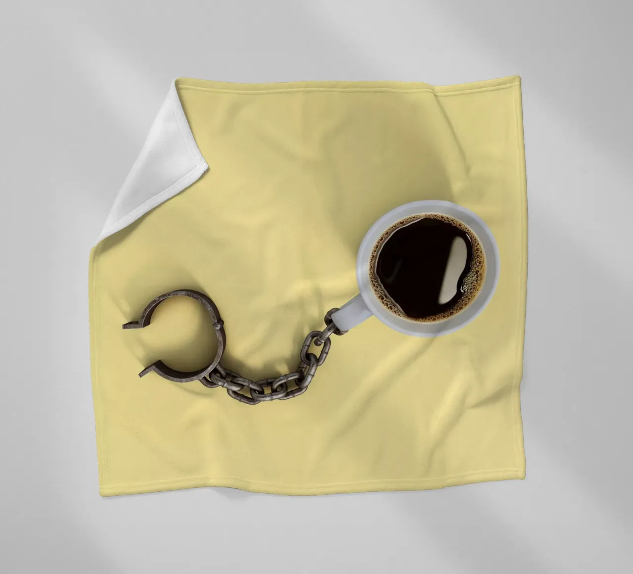 Coffee Addiction fleece blanket by 360brain