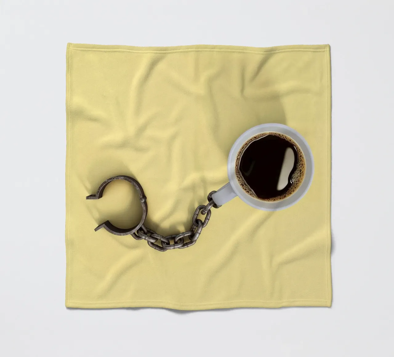 Coffee Addiction fleece blanket by 360brain
