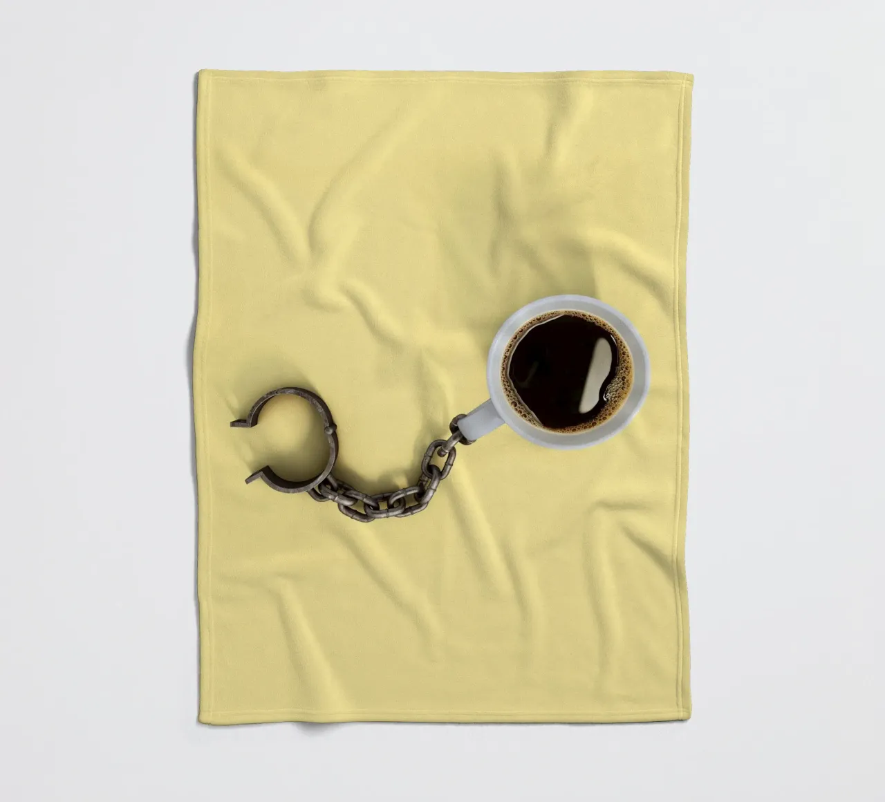 Coffee Addiction fleece blanket by 360brain