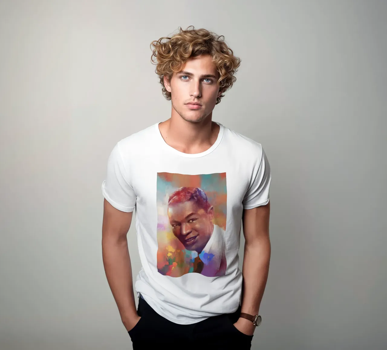 Nat King Cole - Fascino liscio t-shirt da Artascy Art