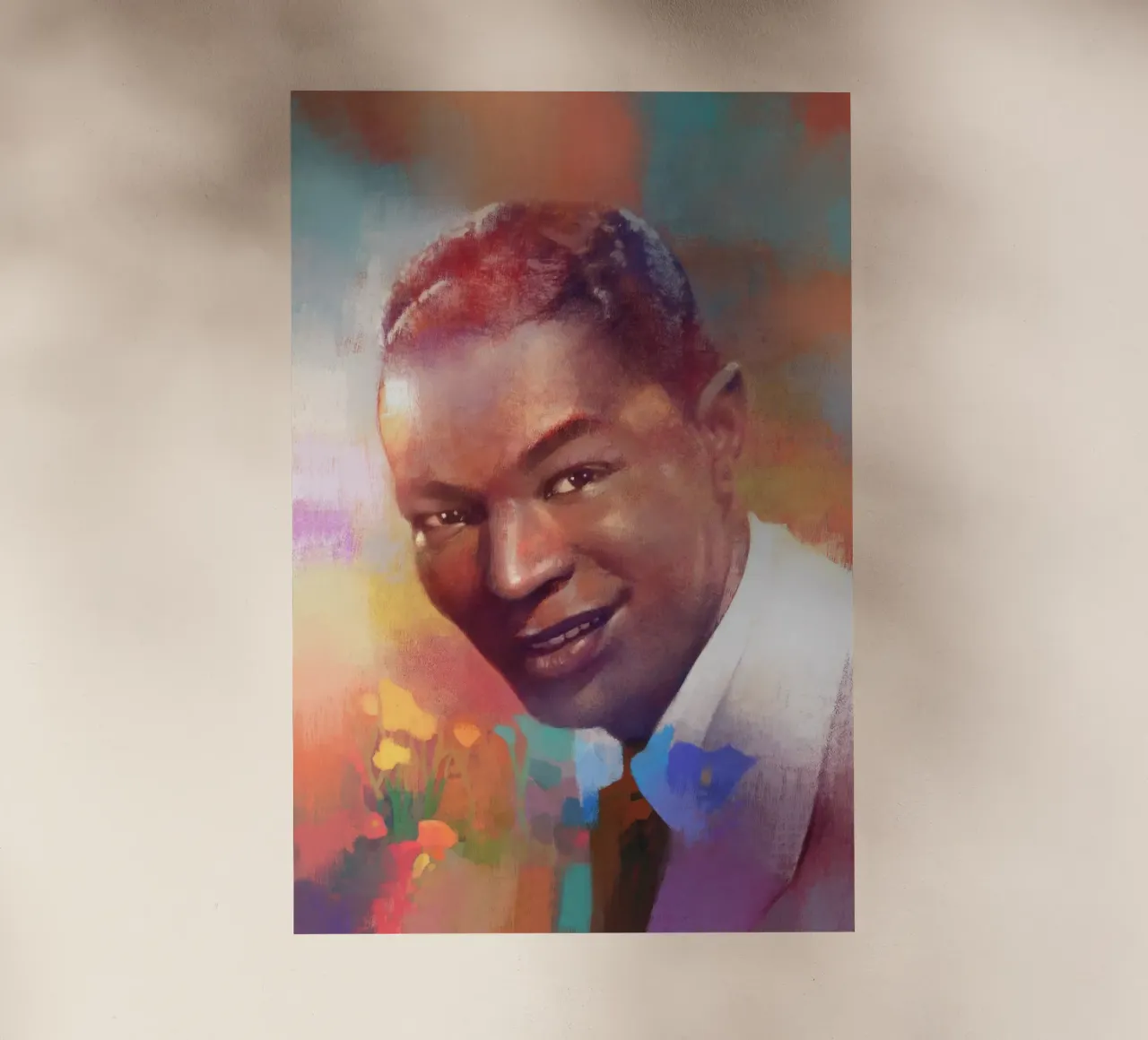Nat King Cole - Fascino liscio pellicola backlit da Artascy Art