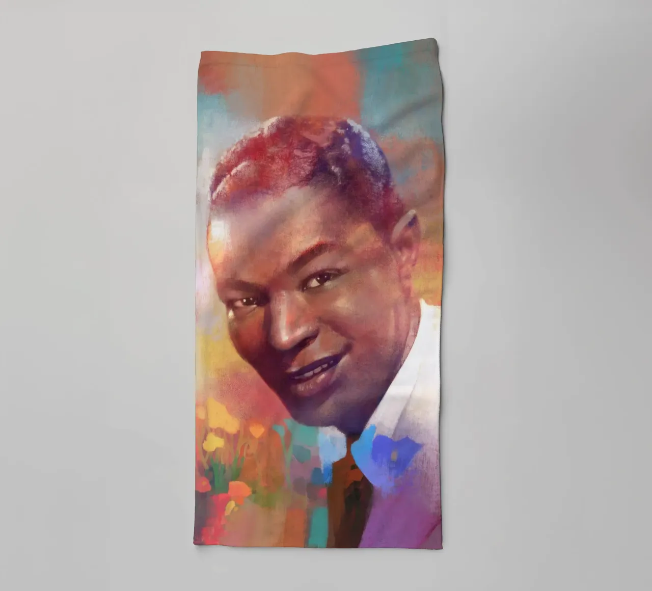 Nat King Cole - Smooth Charm towel by Artascy Art