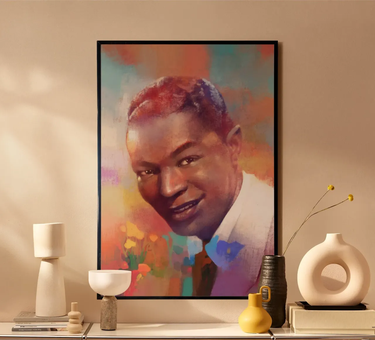 Nat King Cole - Fascino liscio carta hahnemühle da Artascy Art
