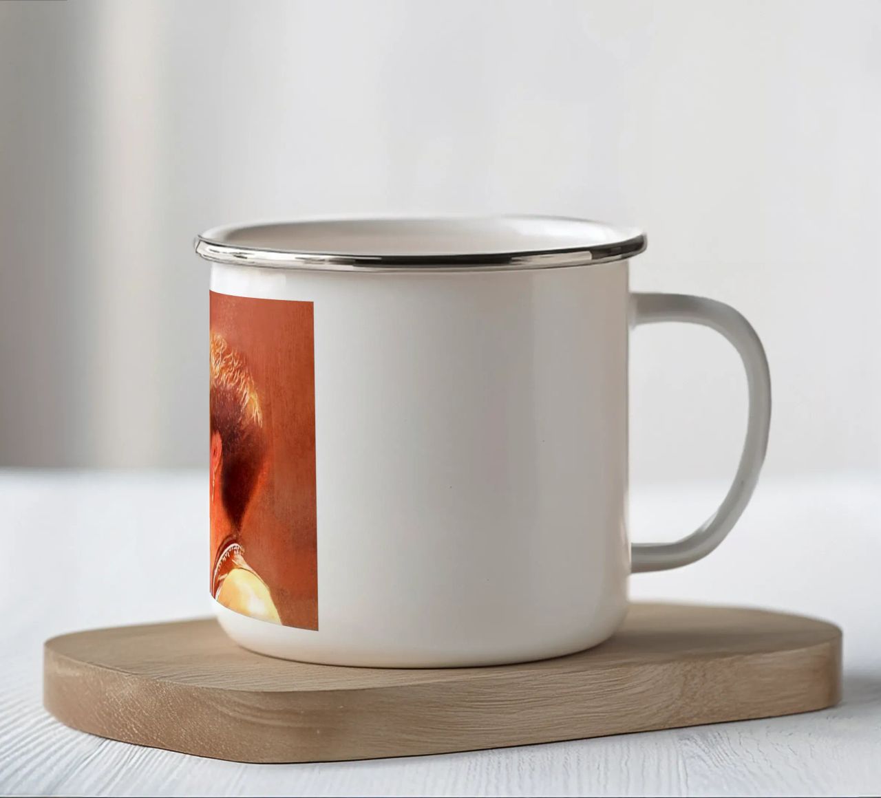 Wong Ka Kui 黃家駒 - Visionario musicale tazza in smalto da Artascy Art