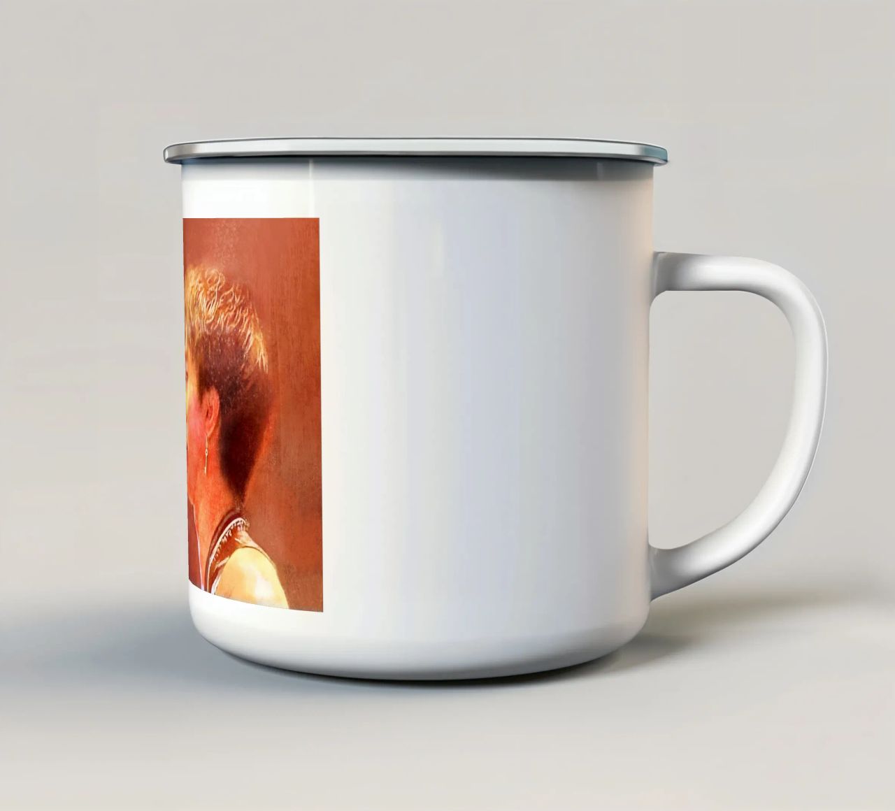 Wong Ka Kui 黃家駒 - Visionario musicale tazza in smalto da Artascy Art