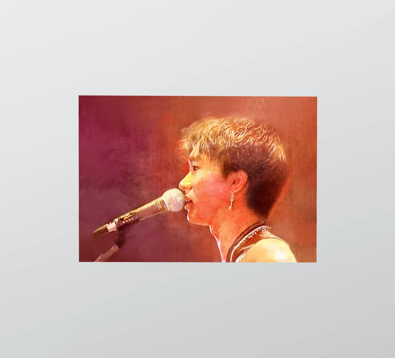Wong Ka Kui 黃家駒 - Visionnaire musical autocollant de Artascy Art