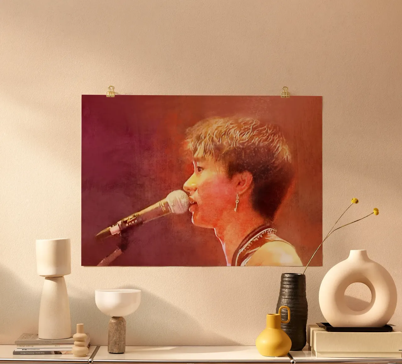 Wong Ka Kui 黃家駒 - Visionario musicale carta hahnemühle da Artascy Art