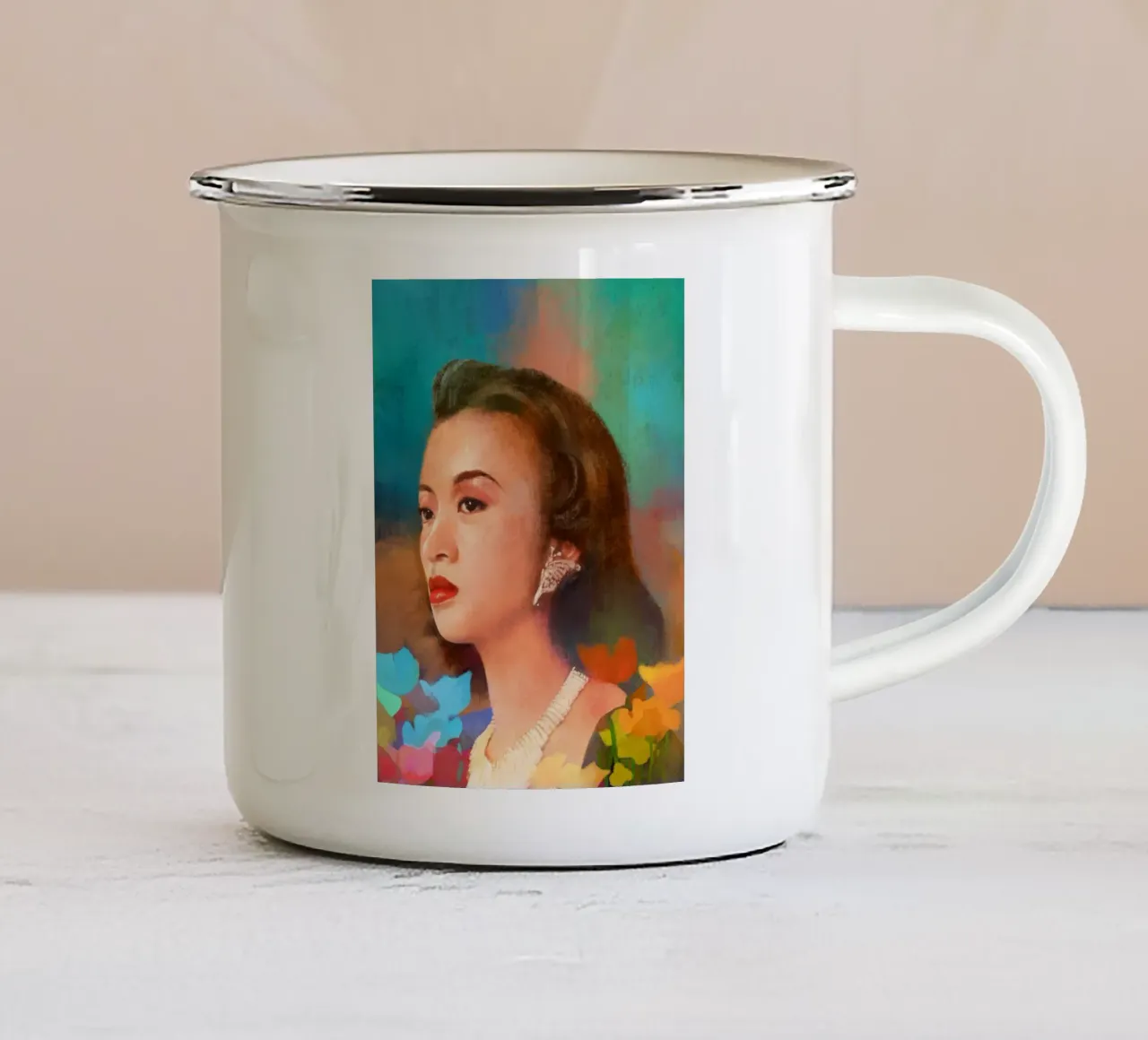 Anita Mui 梅艳芳 - Un'icona da seguire tazza in smalto da Artascy Art