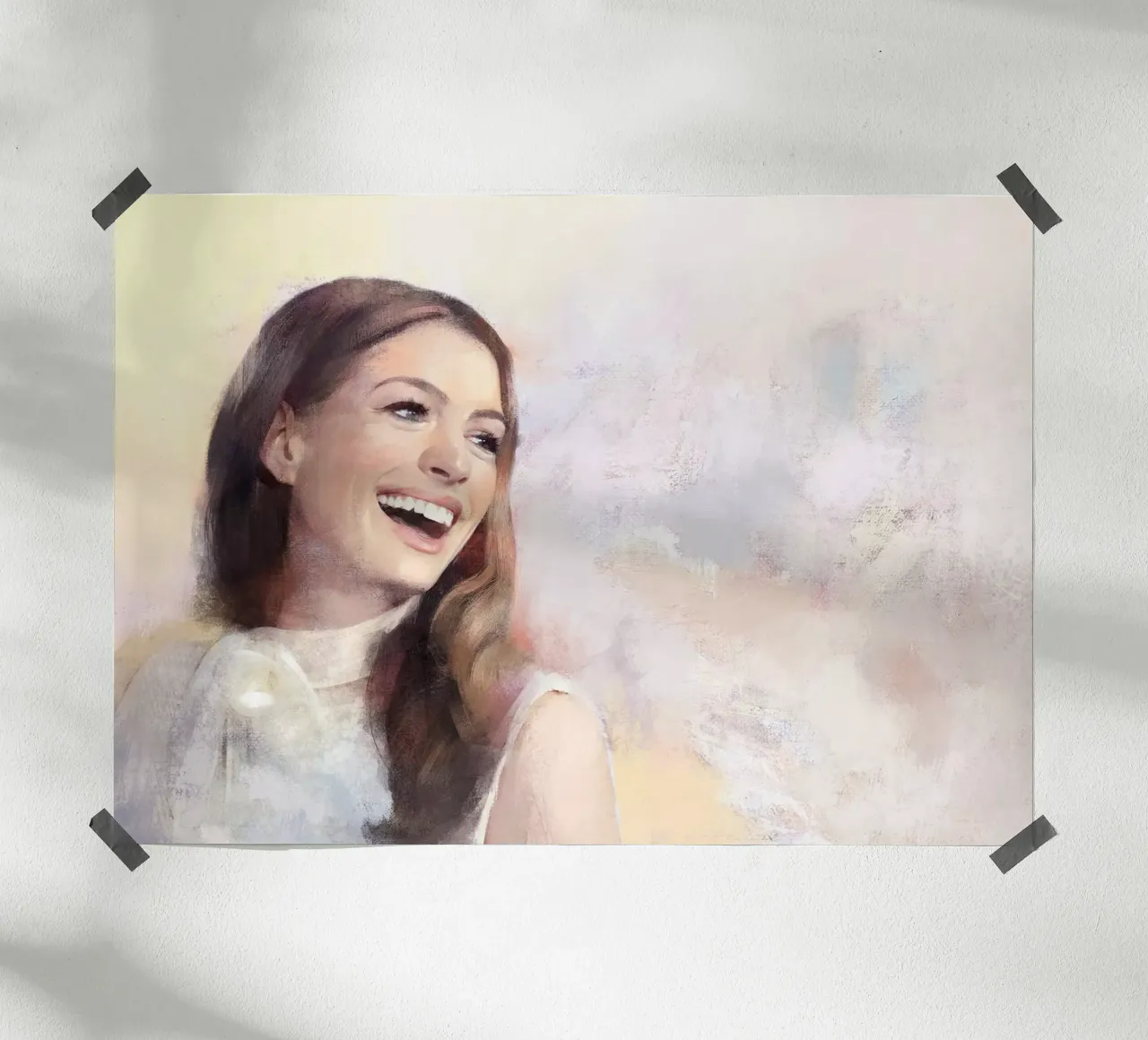 Anne Hathaway - Grazia in movimento poster da Artascy Art