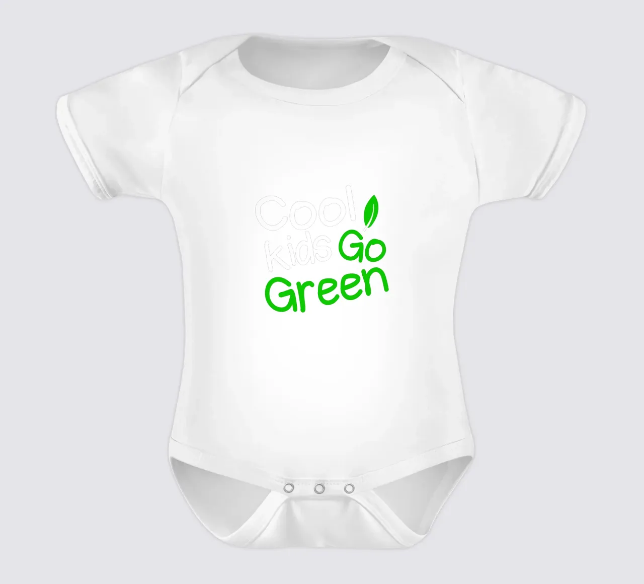 Cool kids go green body neonato maniche corte da greencitiesmovement