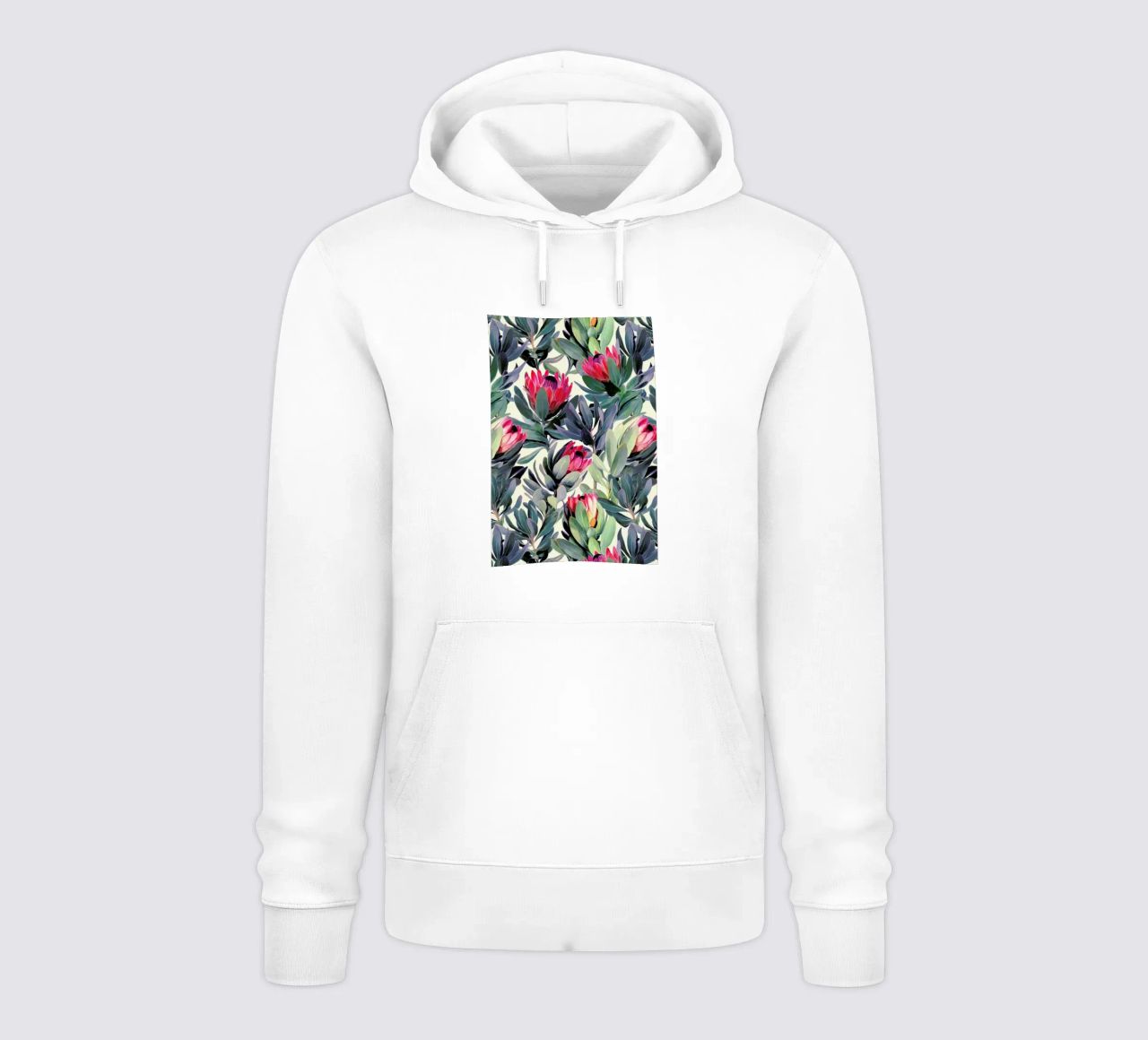 Painted Protea Pattern felpa con cappuccio da Micklyn Le Feuvre