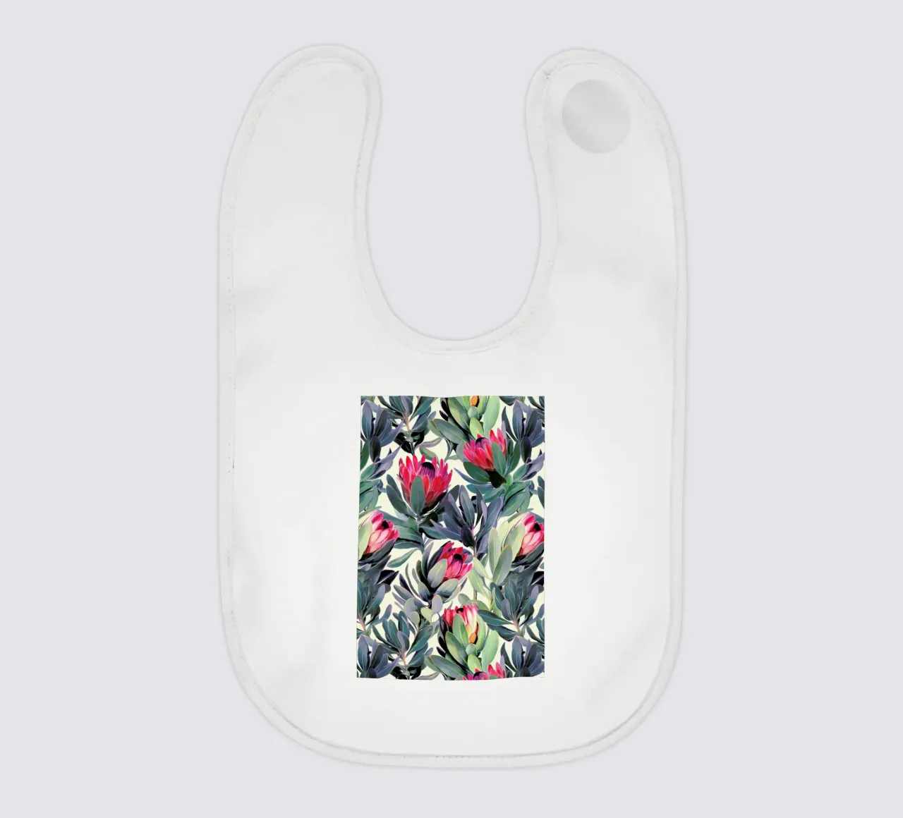 Painted Protea Pattern Babylätzchen von Micklyn Le Feuvre