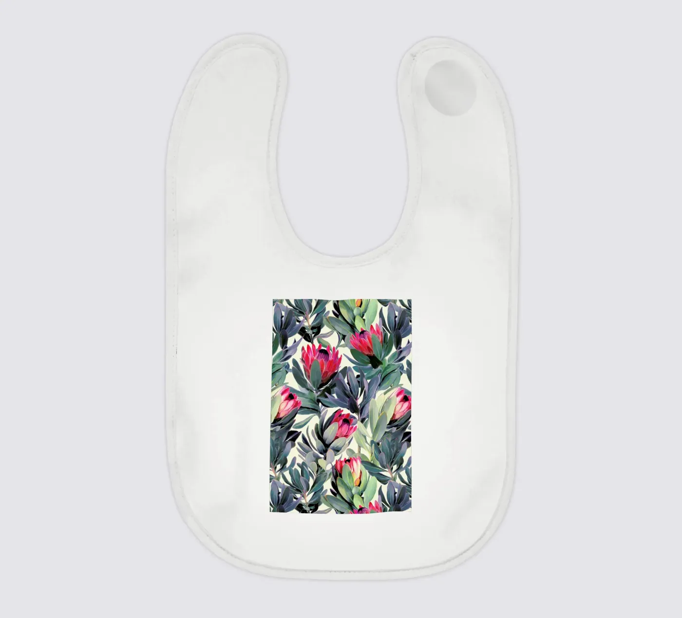 Painted Protea Pattern Babylätzchen von Micklyn Le Feuvre