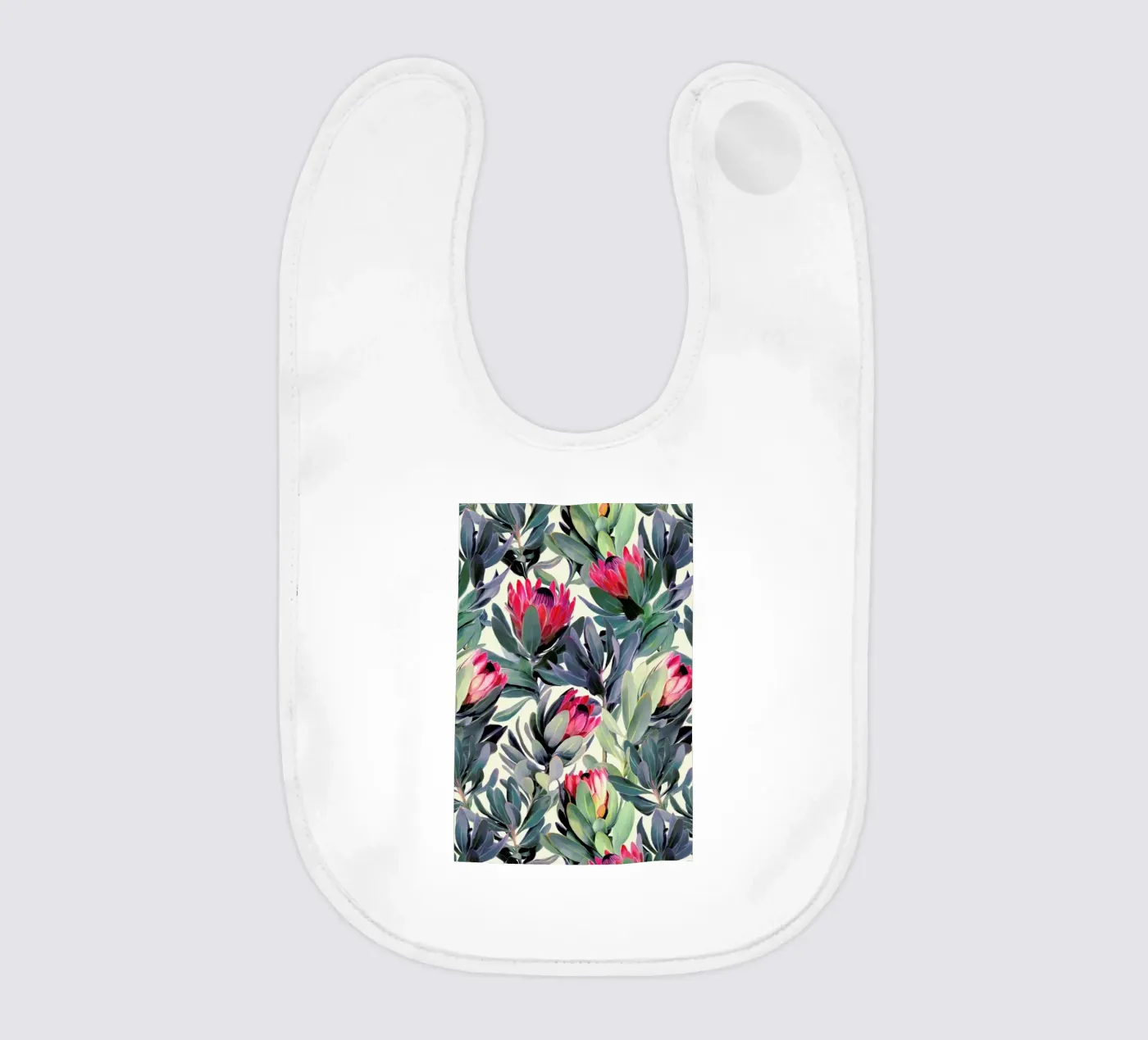 Painted Protea Pattern Babylätzchen von Micklyn Le Feuvre