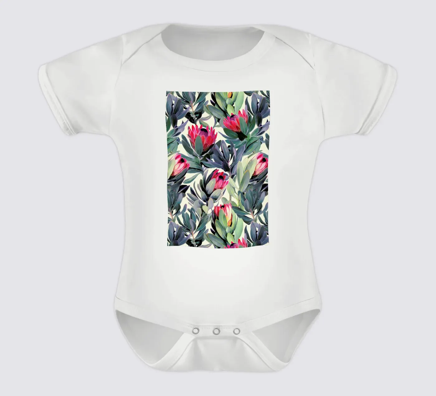 Painted Protea Pattern body bébé de Micklyn Le Feuvre