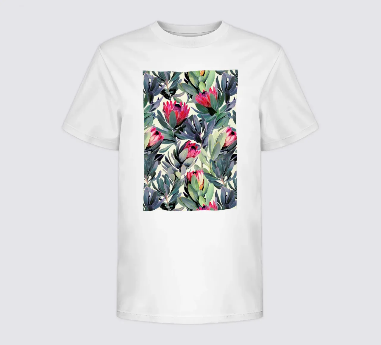 Painted Protea Pattern t-shirt bambini da Micklyn Le Feuvre