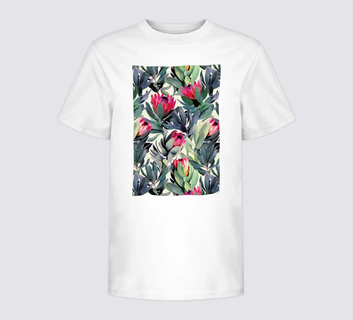 Painted Protea Pattern Kinder T-Shirt von Micklyn Le Feuvre