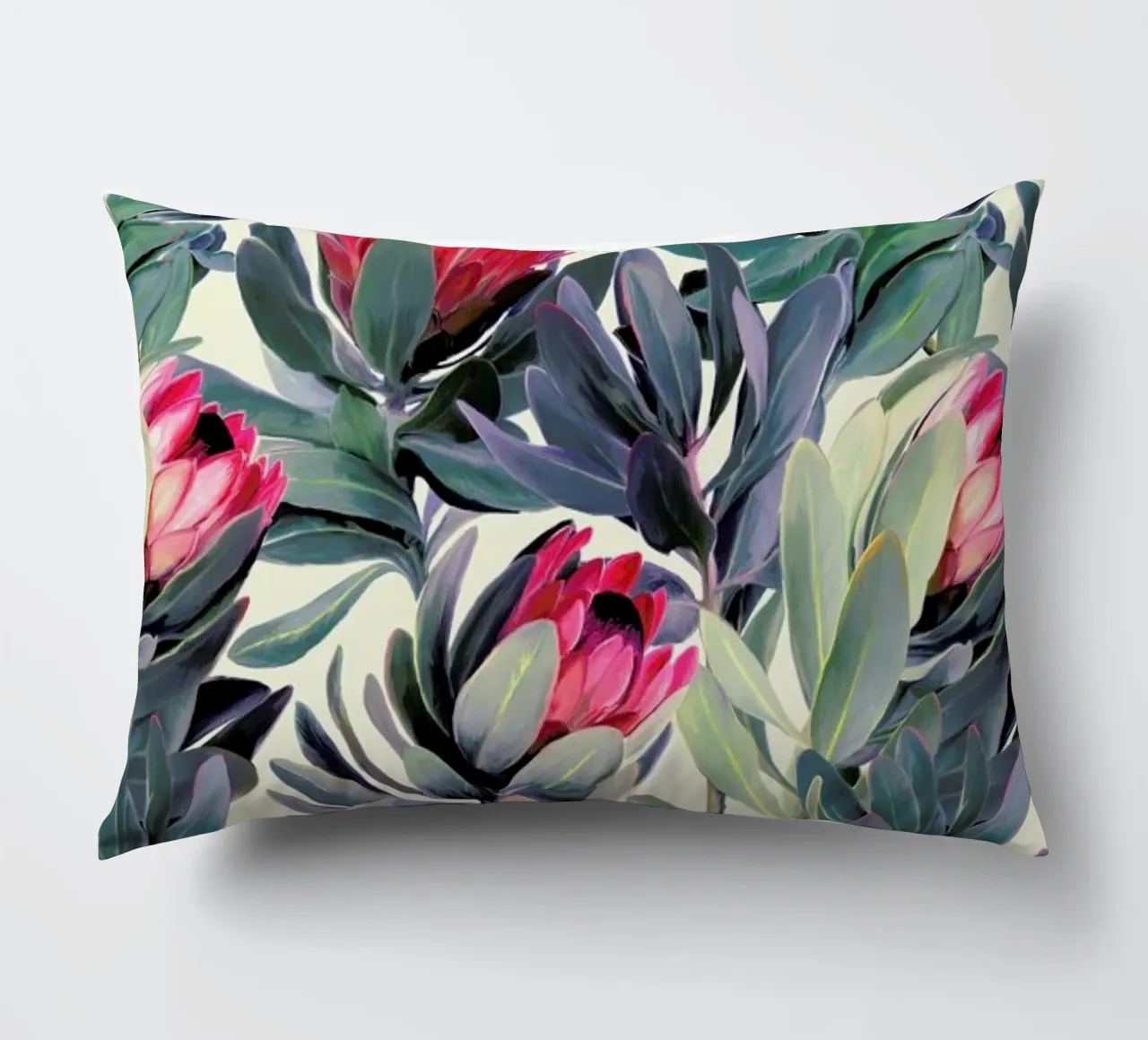 Painted Protea Pattern cuscino da Micklyn Le Feuvre