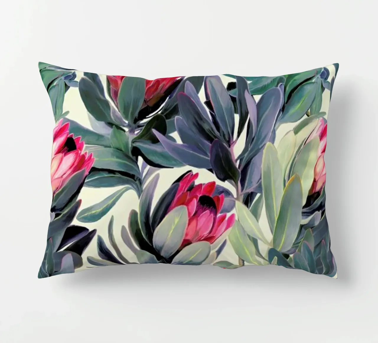 Painted Protea Pattern cuscino da Micklyn Le Feuvre