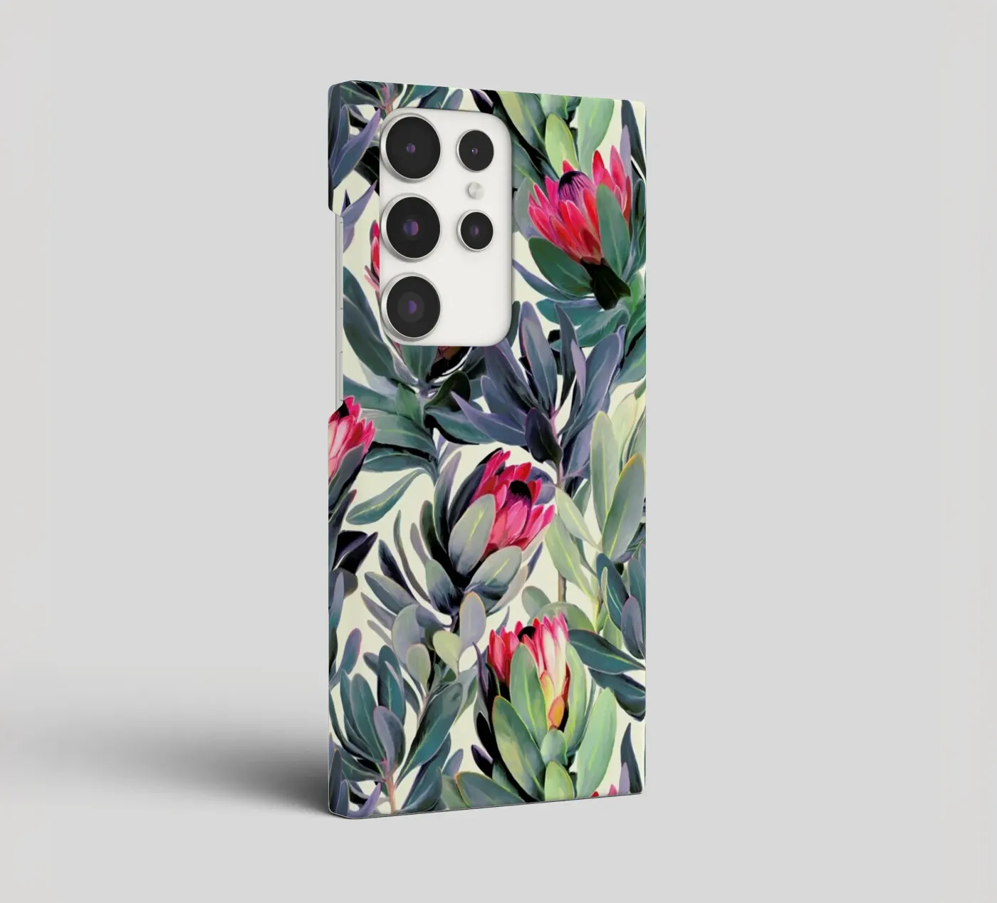 Painted Protea Pattern cover samsung da Micklyn Le Feuvre