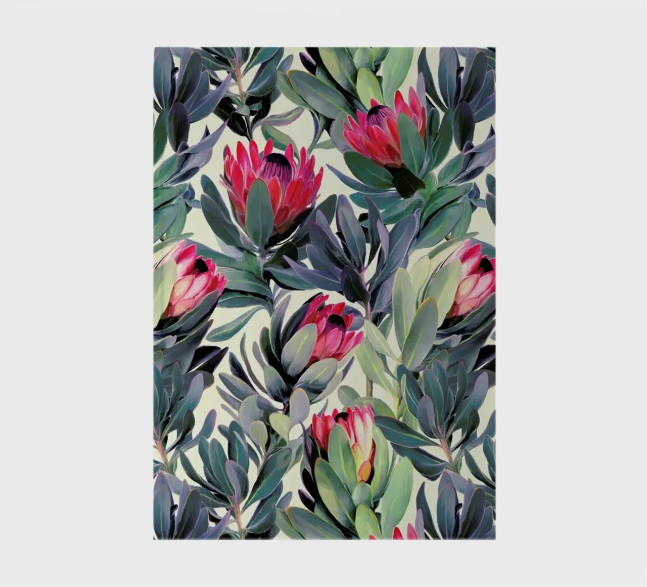 Painted Protea Pattern notebook by Micklyn Le Feuvre