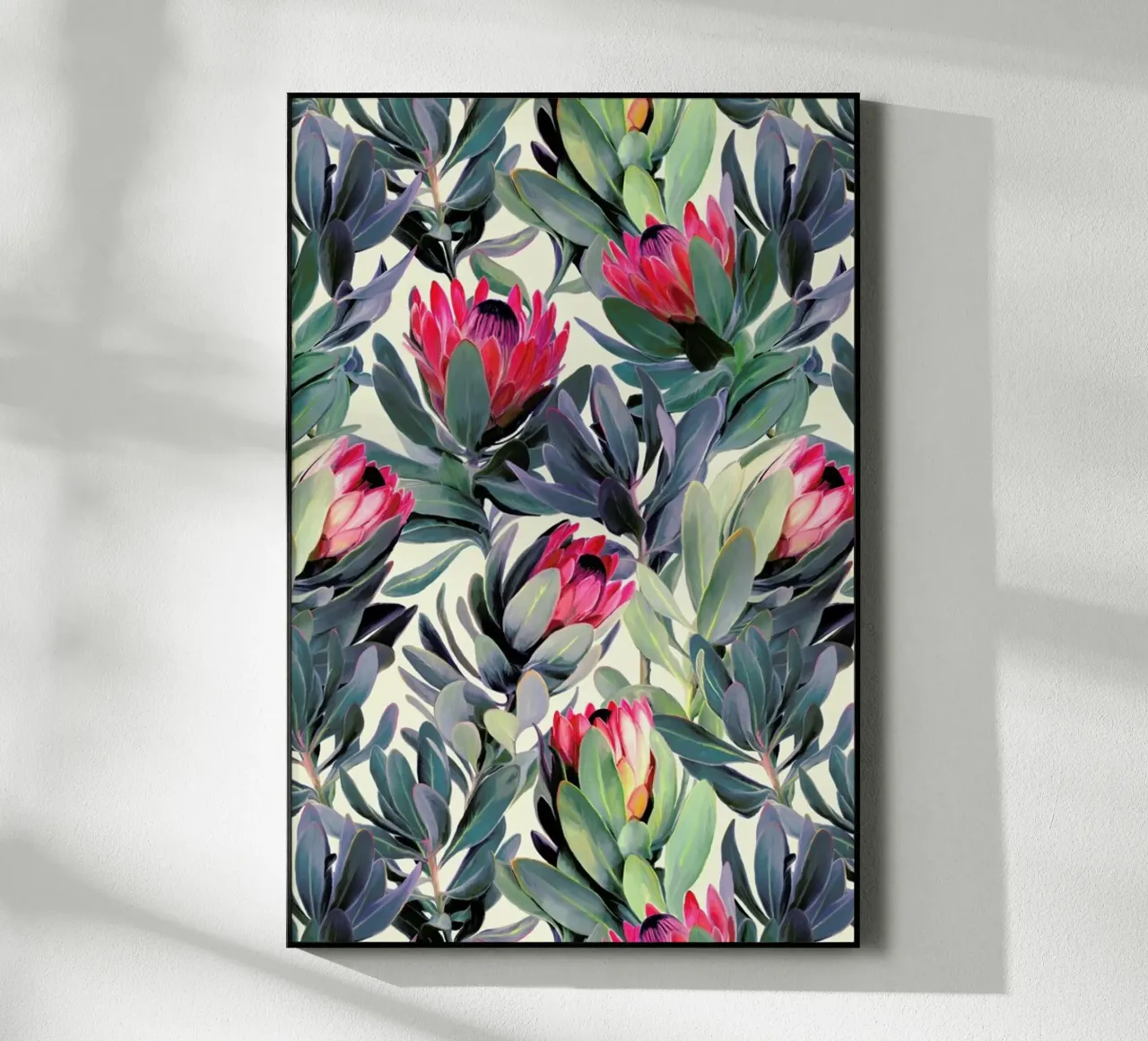 Painted Protea Pattern plexiglass da Micklyn Le Feuvre