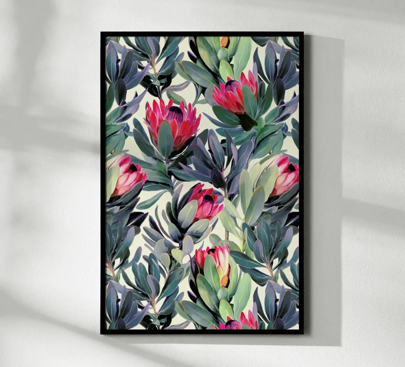 Painted Protea Pattern poster da Micklyn Le Feuvre