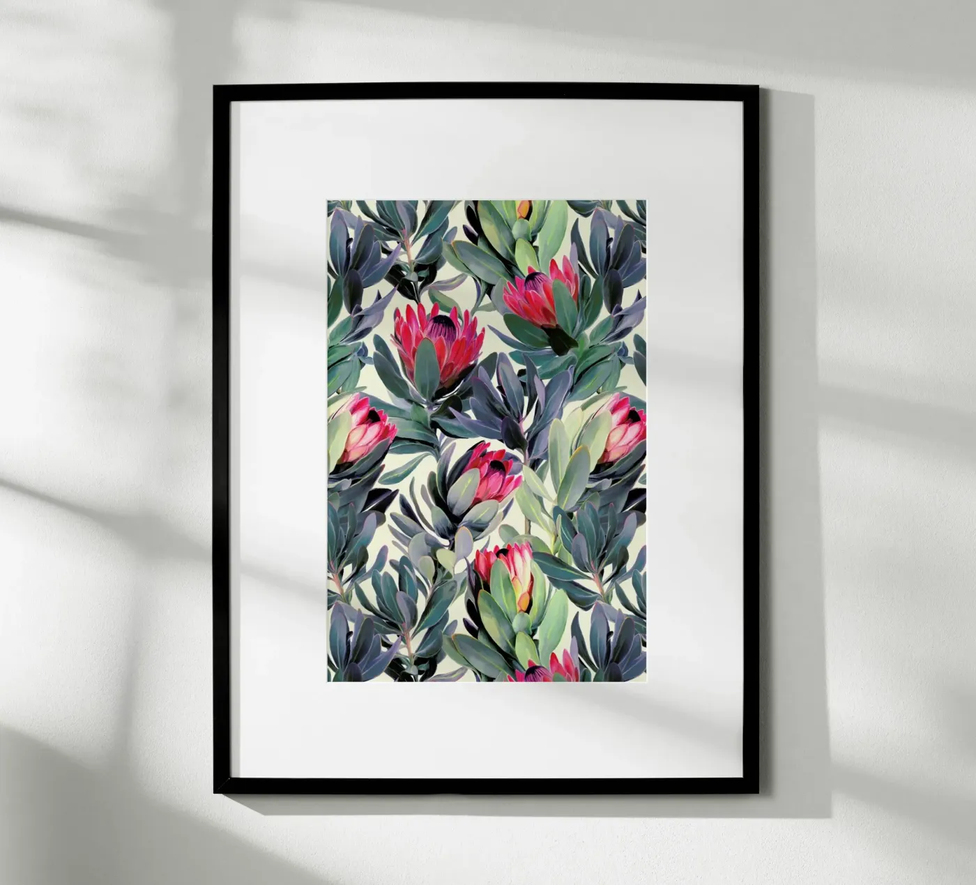 Painted Protea Pattern poster da Micklyn Le Feuvre