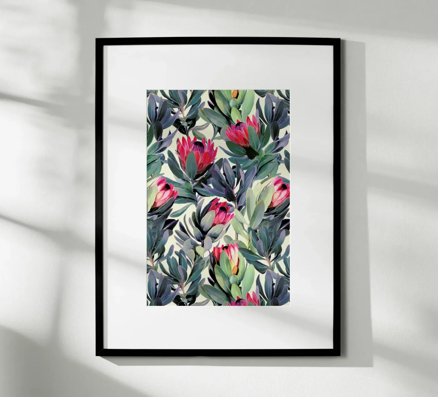 Painted Protea Pattern Poster von Micklyn Le Feuvre