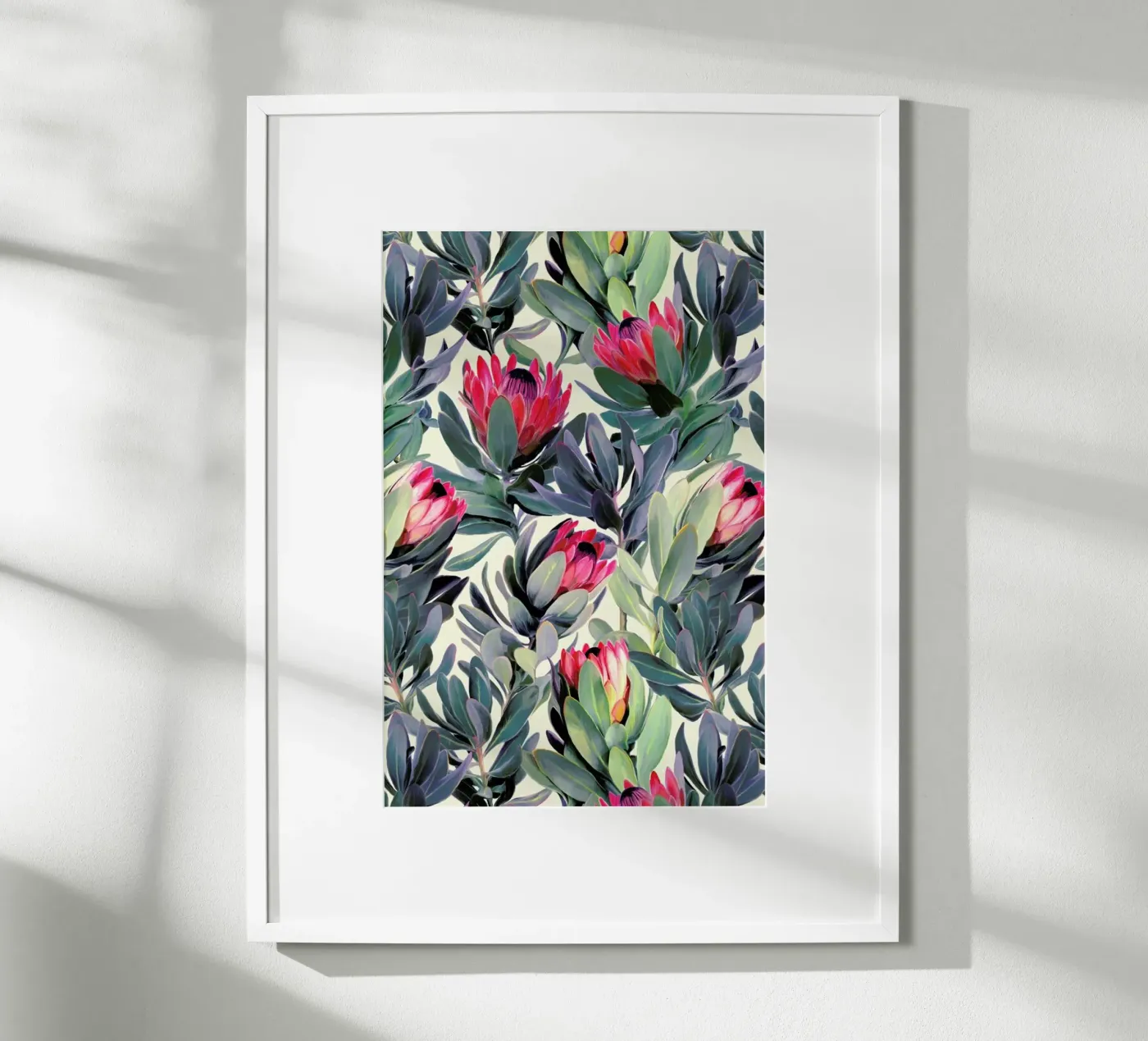 Painted Protea Pattern poster da Micklyn Le Feuvre
