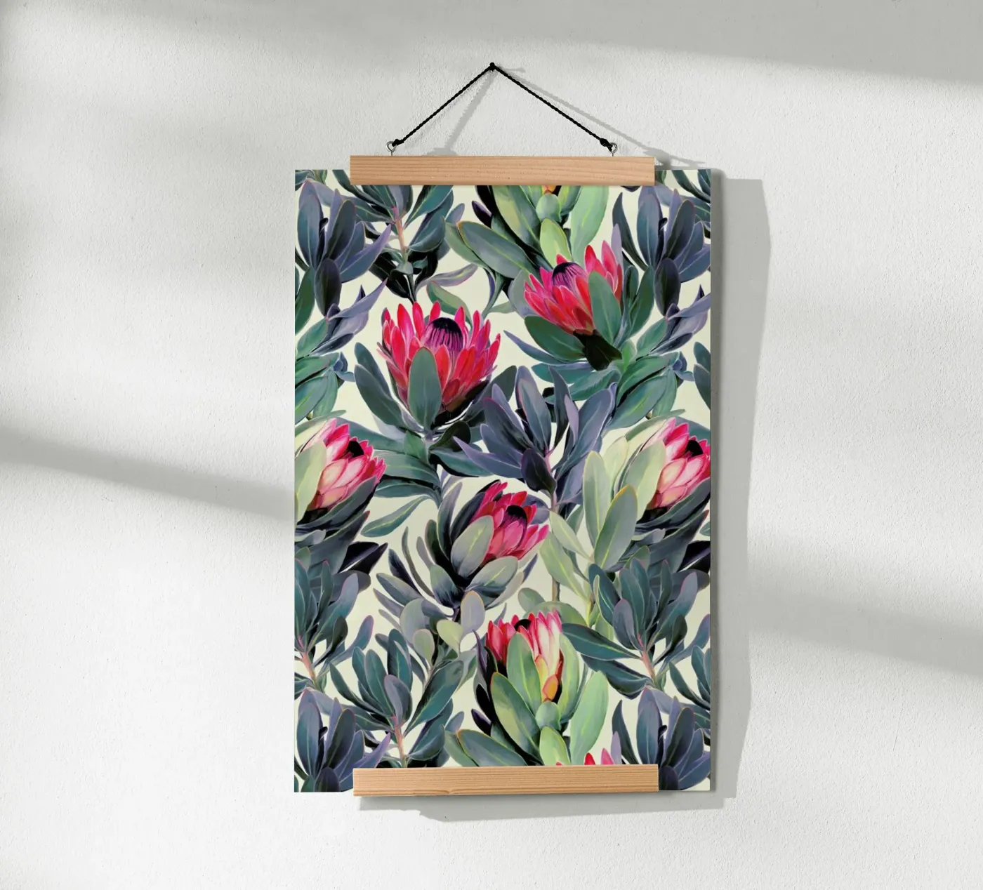 Painted Protea Pattern Poster von Micklyn Le Feuvre