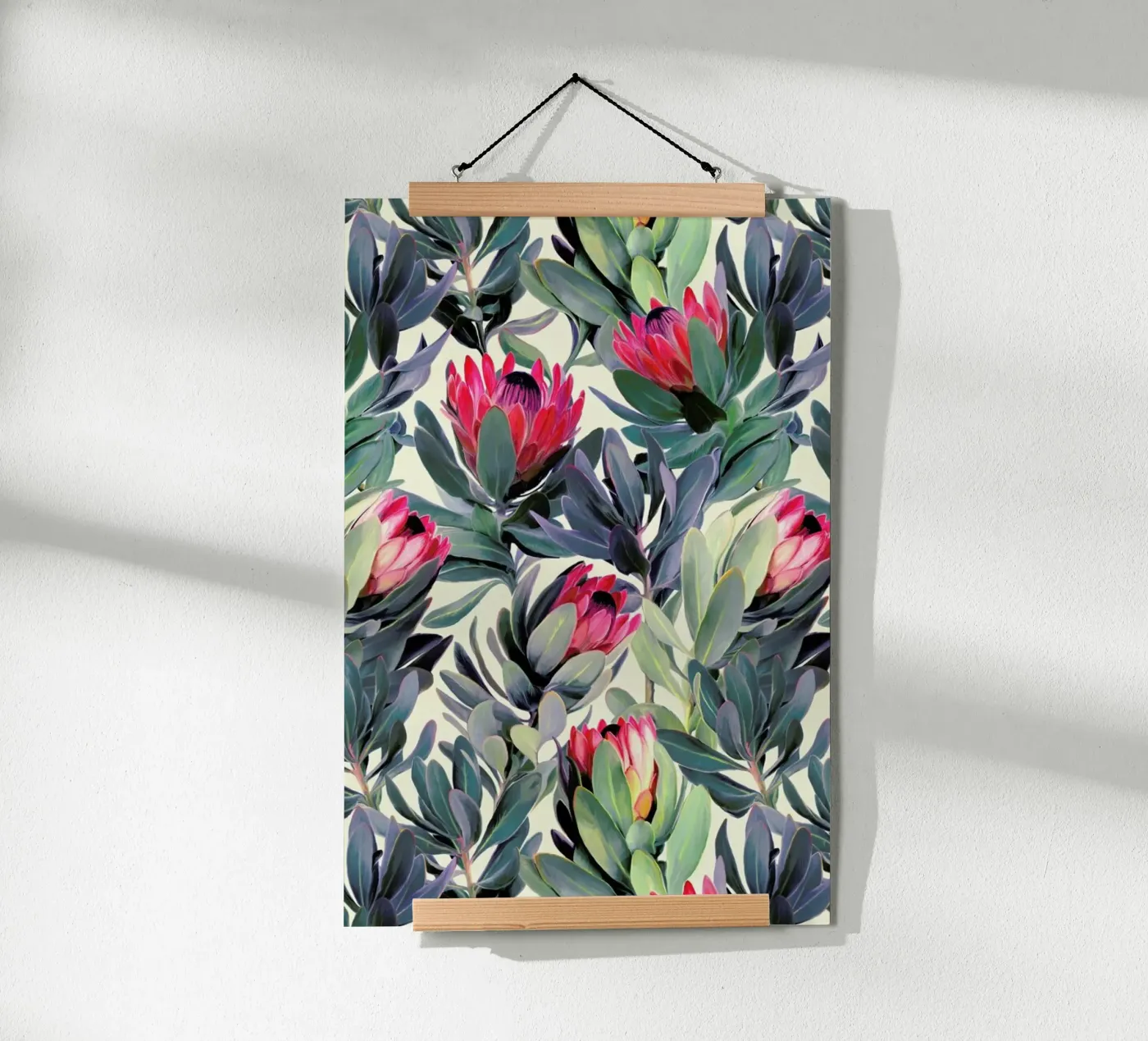 Painted Protea Pattern poster da Micklyn Le Feuvre