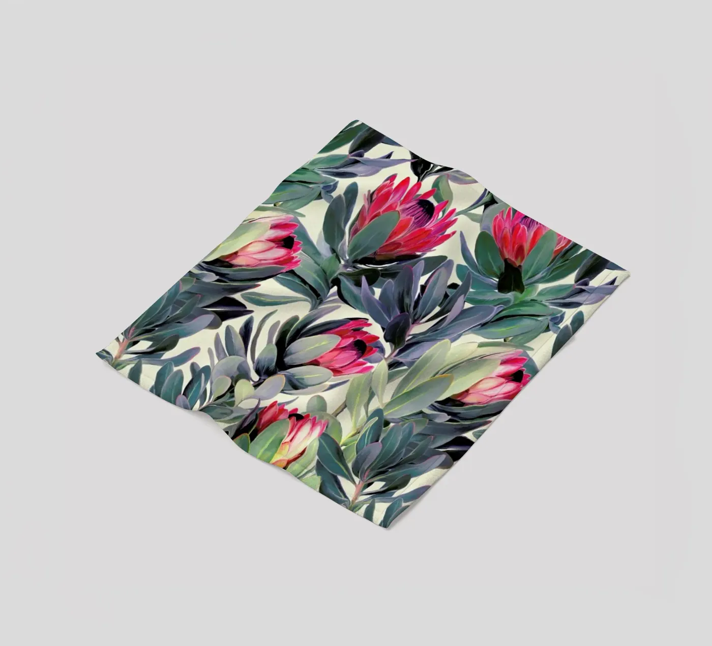 Painted Protea Pattern Fleecedecke von Micklyn Le Feuvre