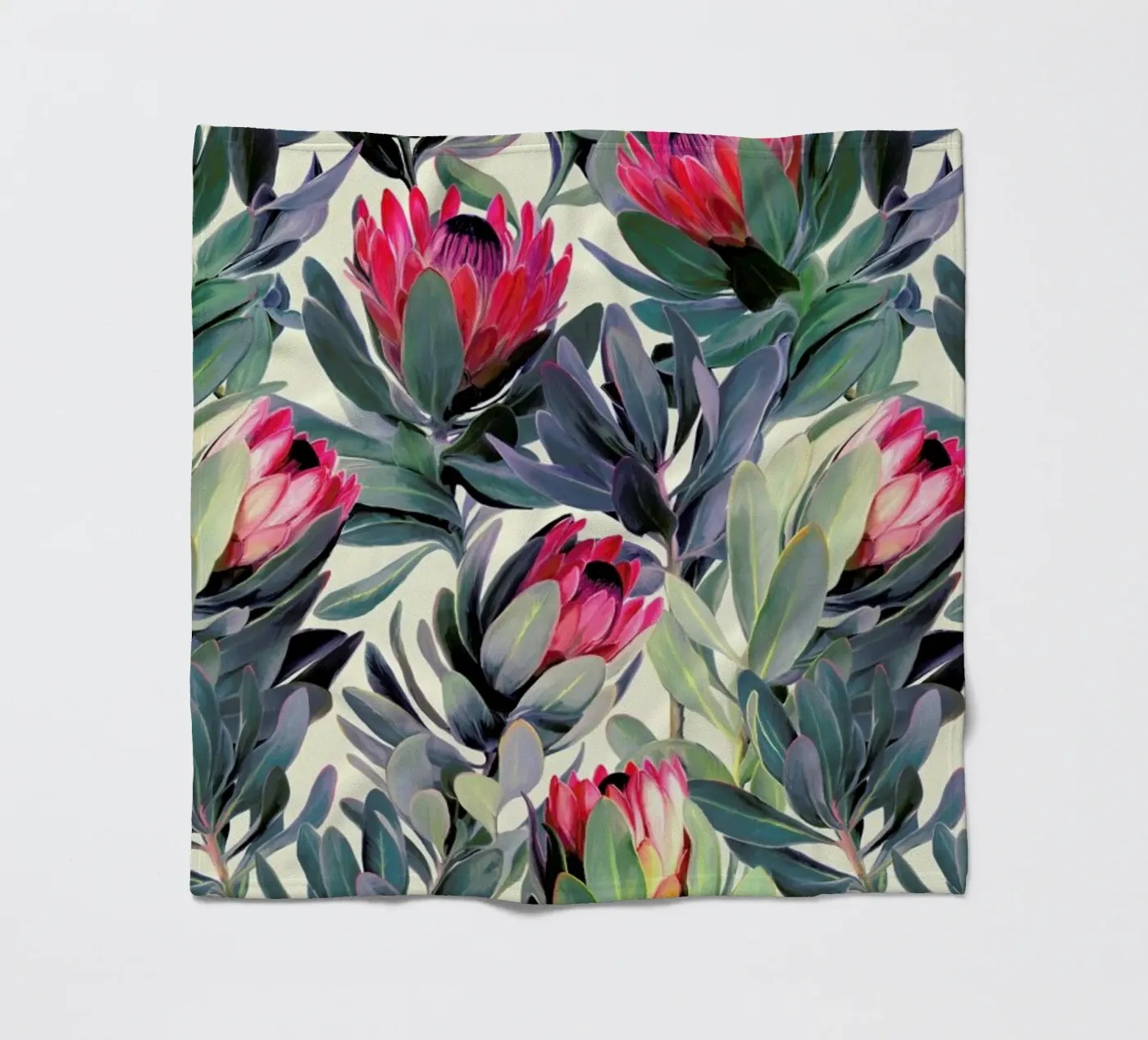 Painted Protea Pattern plaid polaire de Micklyn Le Feuvre