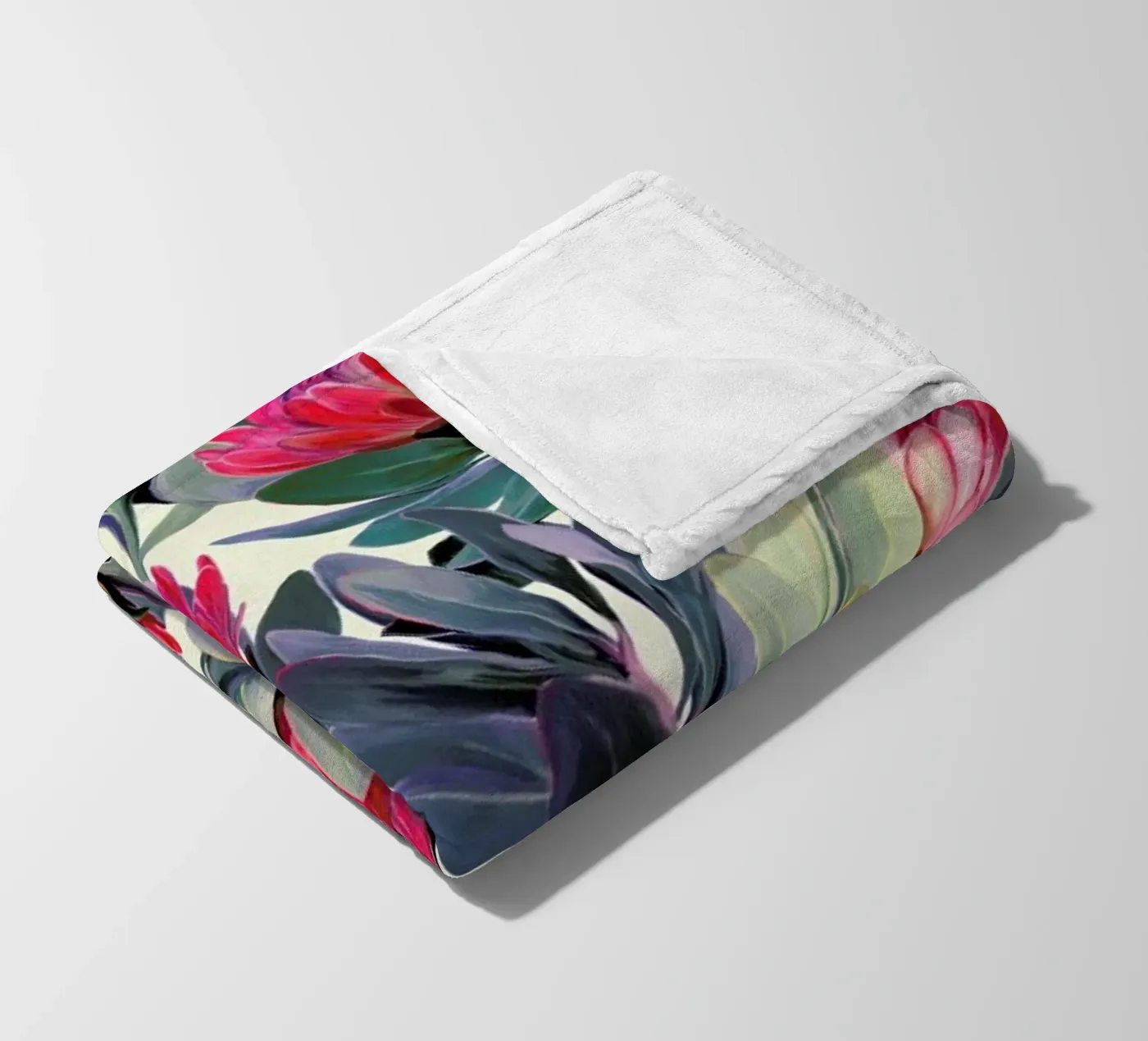 Painted Protea Pattern Fleecedecke von Micklyn Le Feuvre