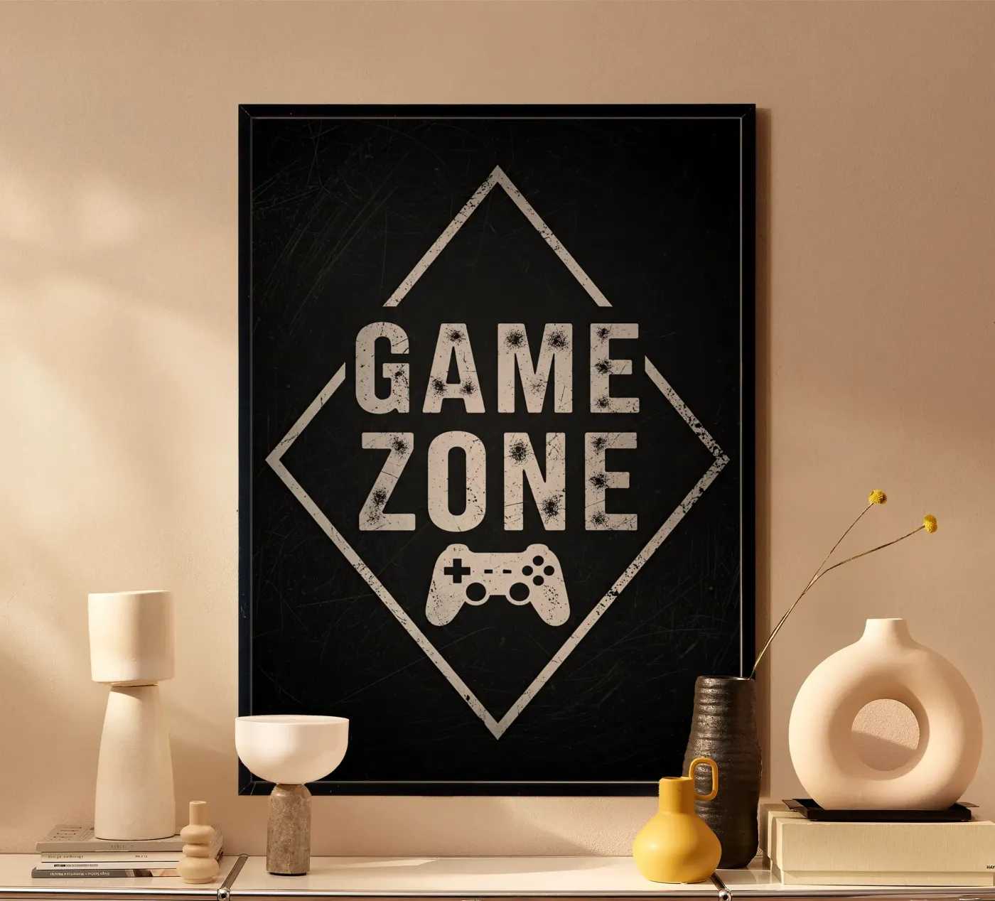 Area giochi poster da gamer only