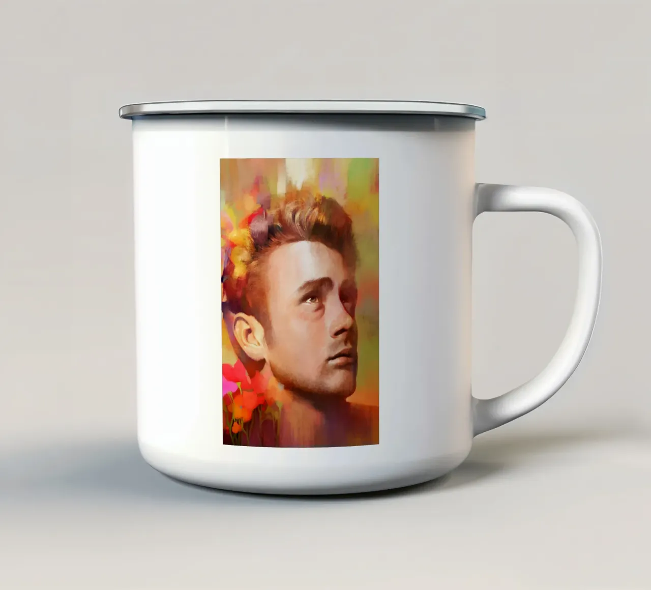 James Dean - Eterno ribelle tazza in smalto da Artascy Art