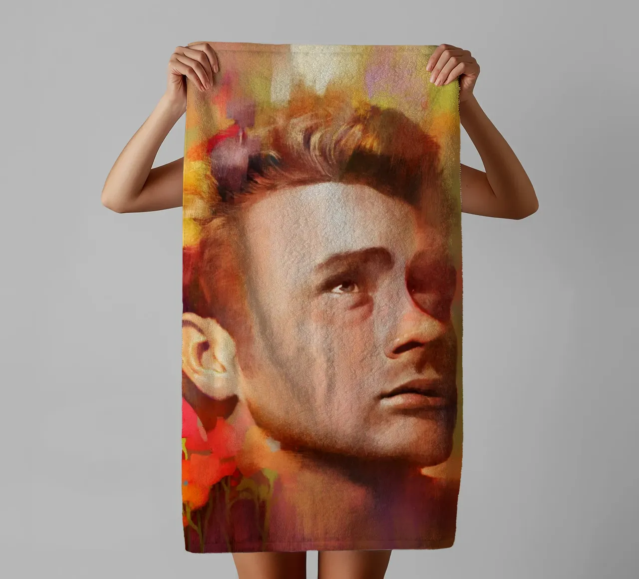 James Dean - Der ewige Rebell Handtuch von Artascy Art