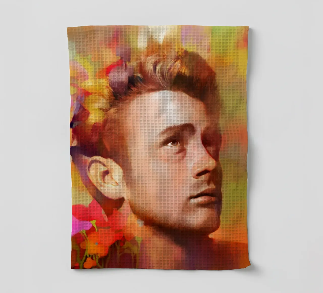 James Dean - Rebelle éternel torchon de Artascy Art